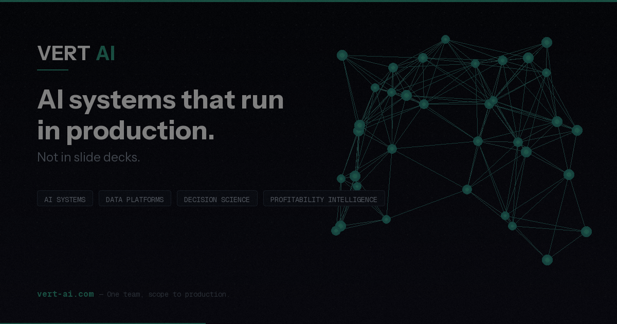AI Consulting Canada — Production-Grade AI Systems | Vert AI